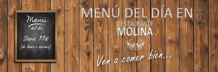 Menú del día Restaurante Molina