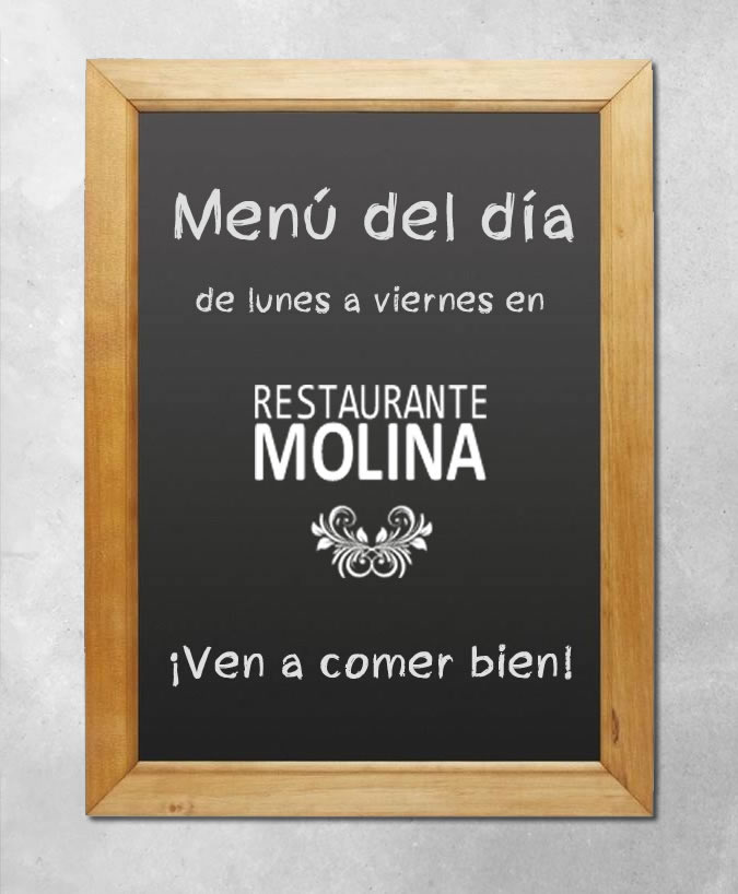 Menú del día Restaurante Molina